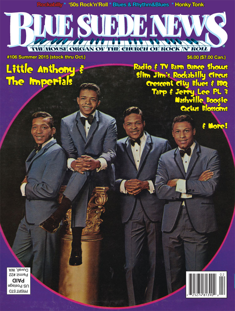 Blue Suede News Issue 106 Little Anthony The Imperials Cover Blue Suede News